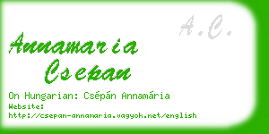 annamaria csepan business card