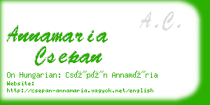 annamaria csepan business card